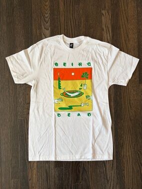 BEING DEAD Eva Claycomb Fish Design Graphic Tee